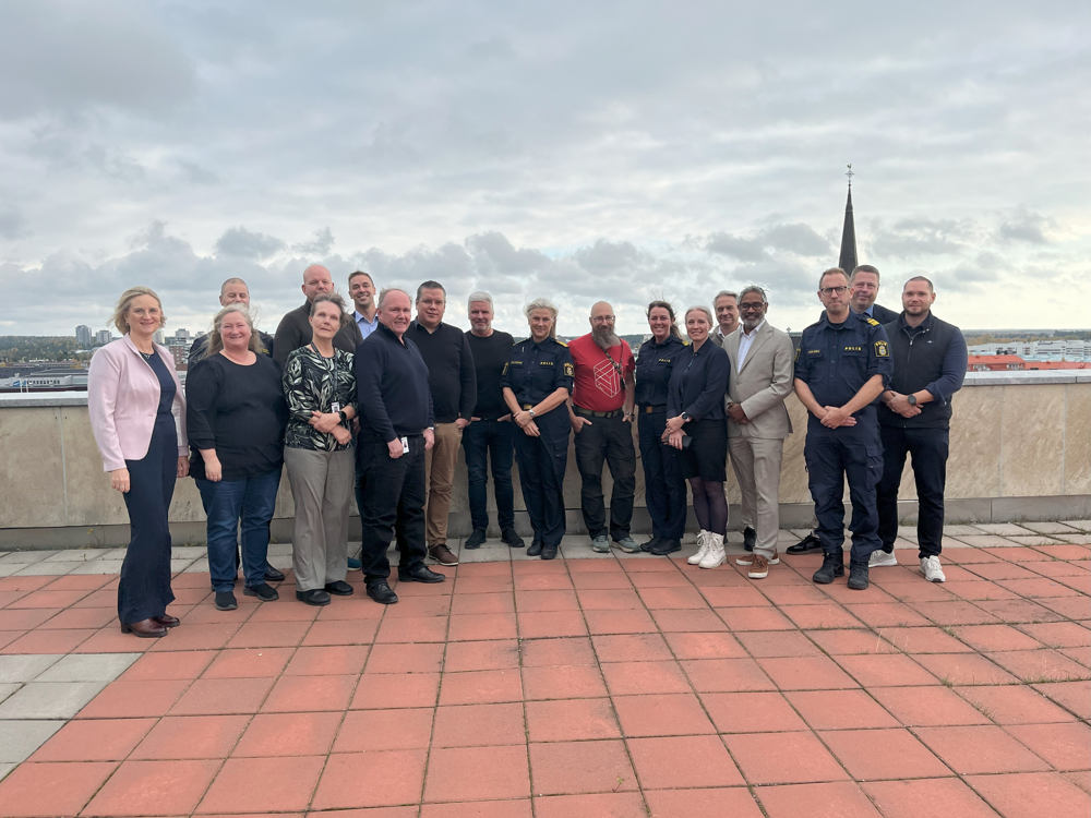 Företrädare för kommunledningarna i Luleå och Boden samt poliser i Norrbotten