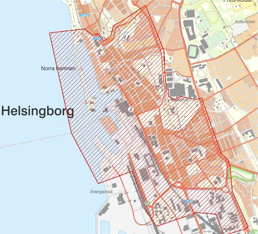 Kartbild Helsingborg