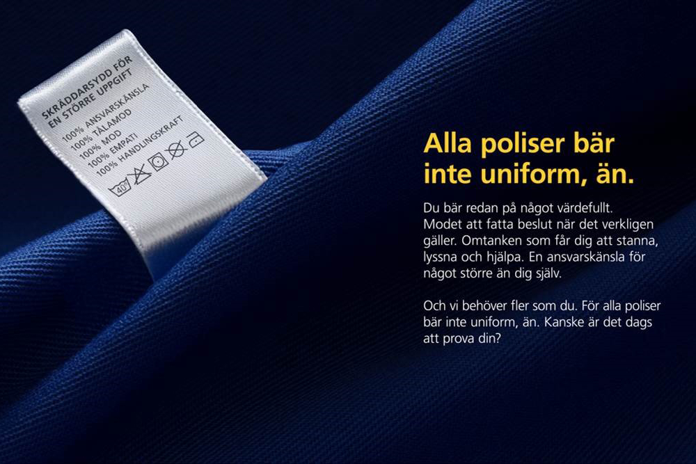 Uniformstyg med egenskaper en polis behöver