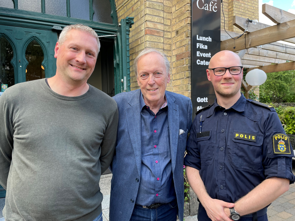 Magnus, Ragnar och David står bredvid varandra.