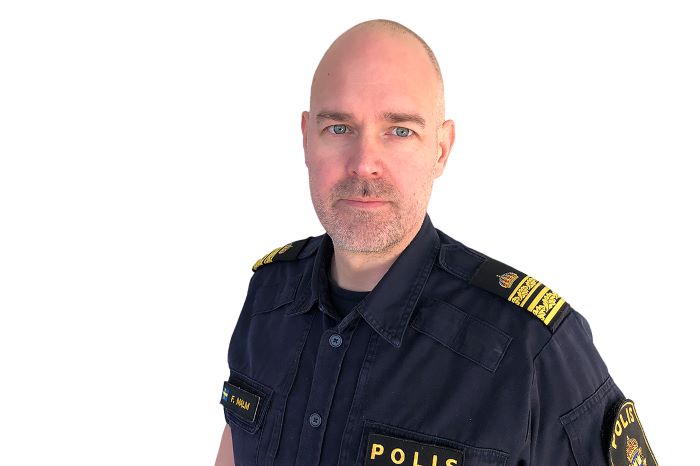 Fredrik Malm, chef för polisområde Skaraborg, polisregion Väst.