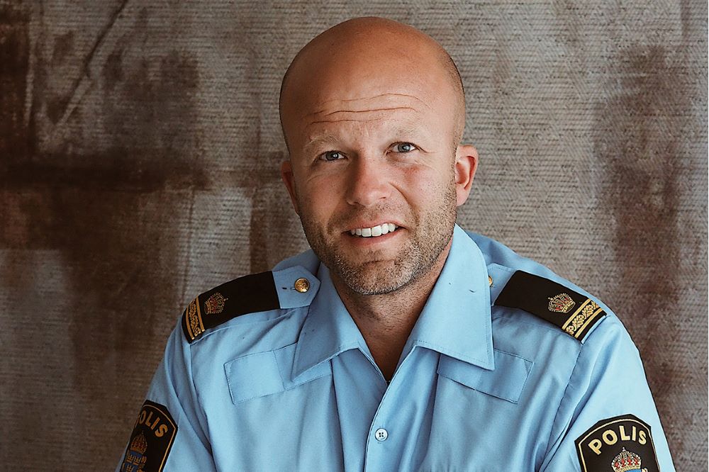 Kristoffer Hjelm kommunpolis i Grästorp Vara och Essunga.