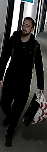 Man på övervakningsbild.