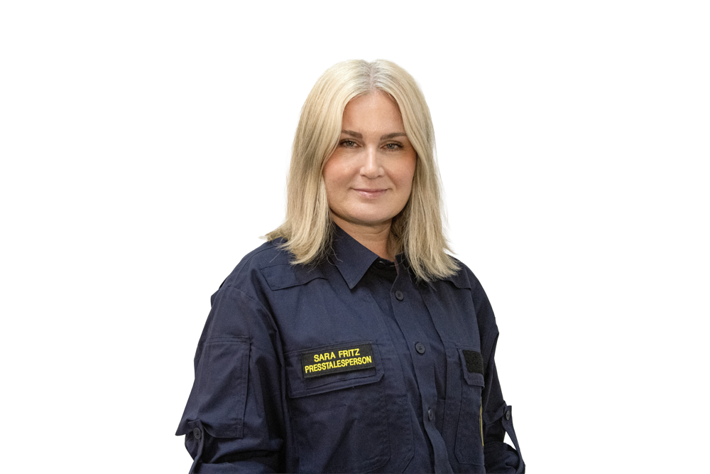Polisens presstalesperson Sara Fritz.