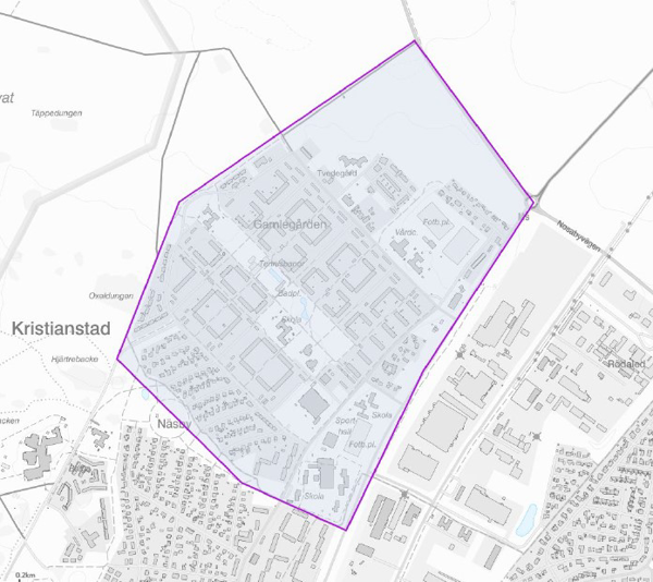 Kartbild Gamlegården