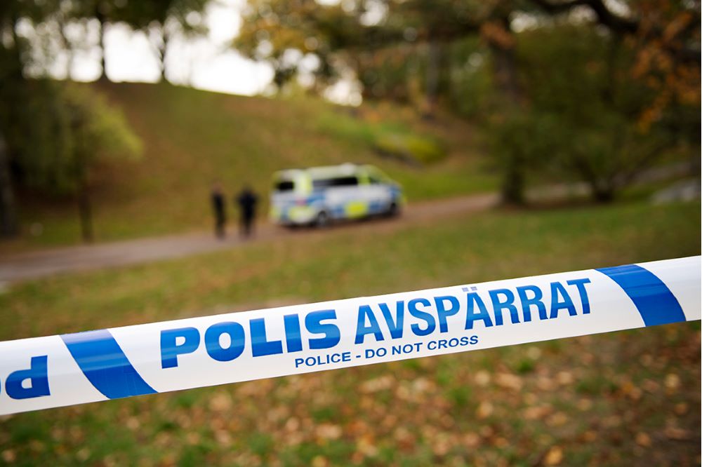 Bild med polisens avspärrningsband.