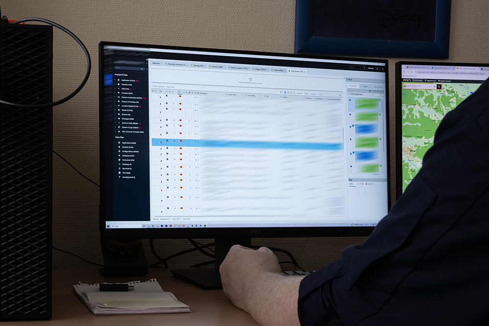 Bilden visar en mobiltömning.