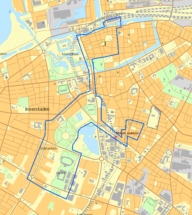 Karta Centralstationen - Stadiongatan.