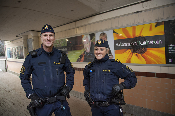 Poliser i Katrineholm.