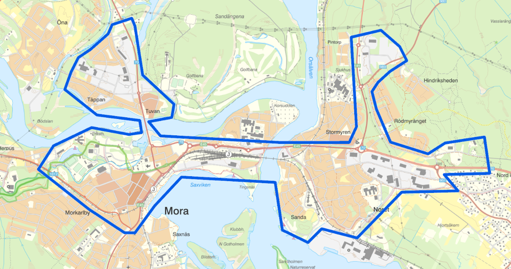 Det aktuella området som berörs.