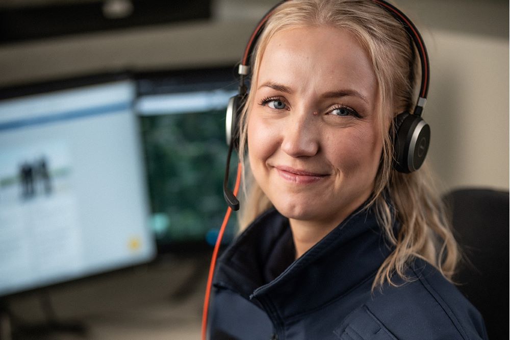 Rut som är operatör på regionledningscentralen