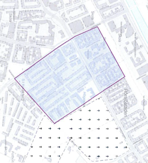 Kartbild över området