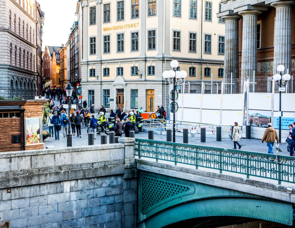 Stockholm stadsmiljö cyklar