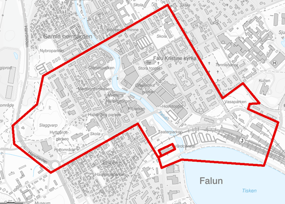 Drönare under Falu cruising.