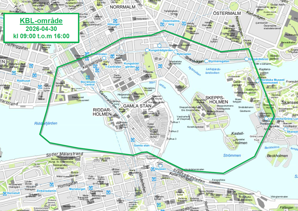 Karta över området som kan komma att bevakas med drönare.