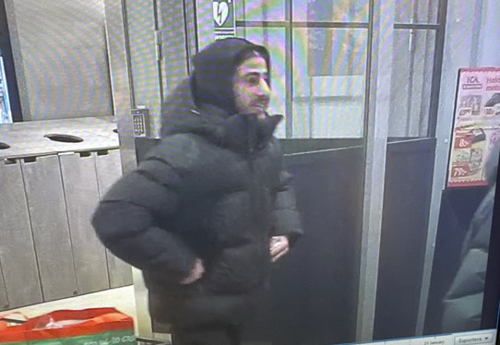 Bilden visar man som är misstänkt för bedrägerier.