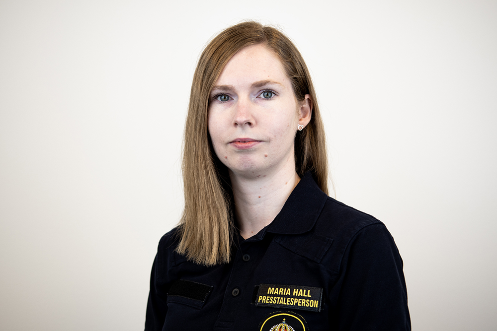 Maria Hall, presstalesperson polisregion Mitt