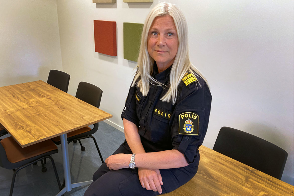 Porträttbild av Petra Hinterhaner, ny polisområdeschef i Norrbotten.