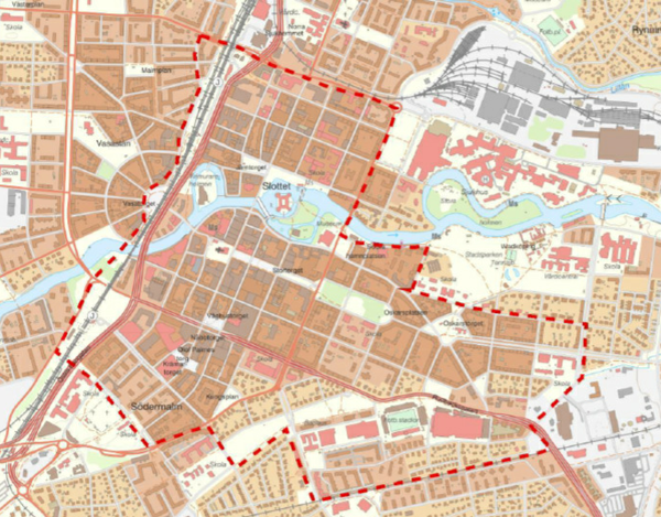 Bilden visar övervakningsområde.