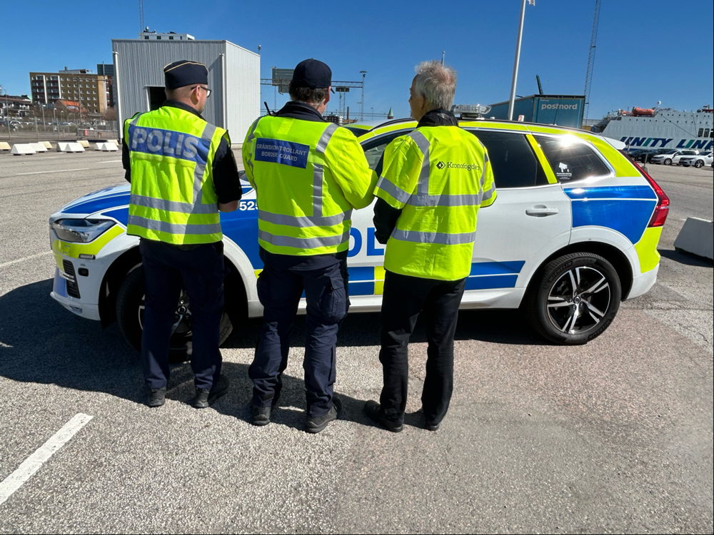 Myndighetsgemensam insats i Trelleborgs hamn i veckan, som var en del av EMPACT Trident.
