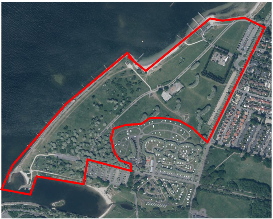 Kartbild för kamerabevakning under Broloppet i Malmö.