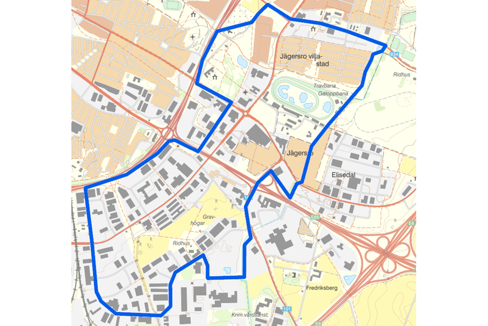 Kartbild Jägersro