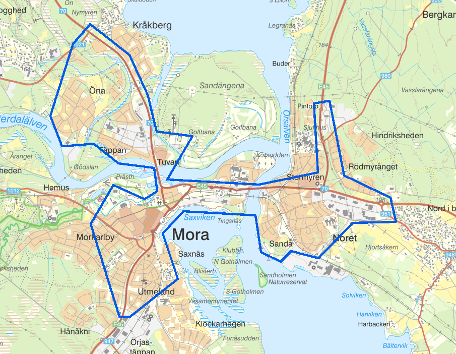UAS täckningsområde Snöskoterns dag 2025