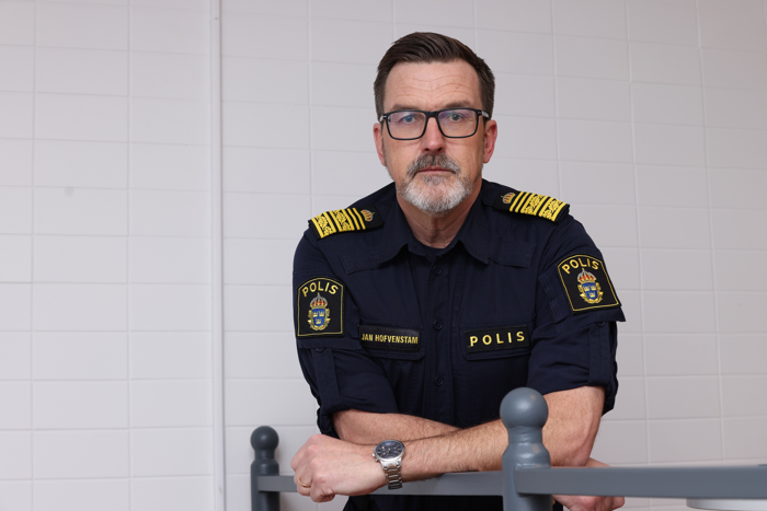 Ett fotografi som föreställer Jan Hofvenstam, polisområdeschef Östergötland.