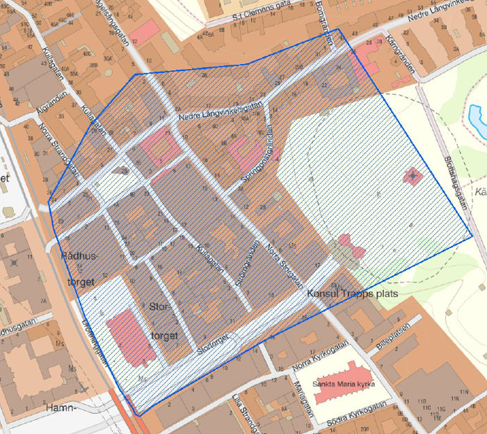 Polisen kommer att kamerabevaka området runt Springpostgränden med hjälp av fast kamera samt drönare över delar av Helsingborg city 20260316-20270316