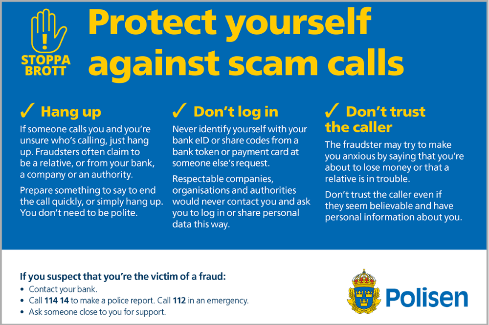 Protect yourself against scam calls