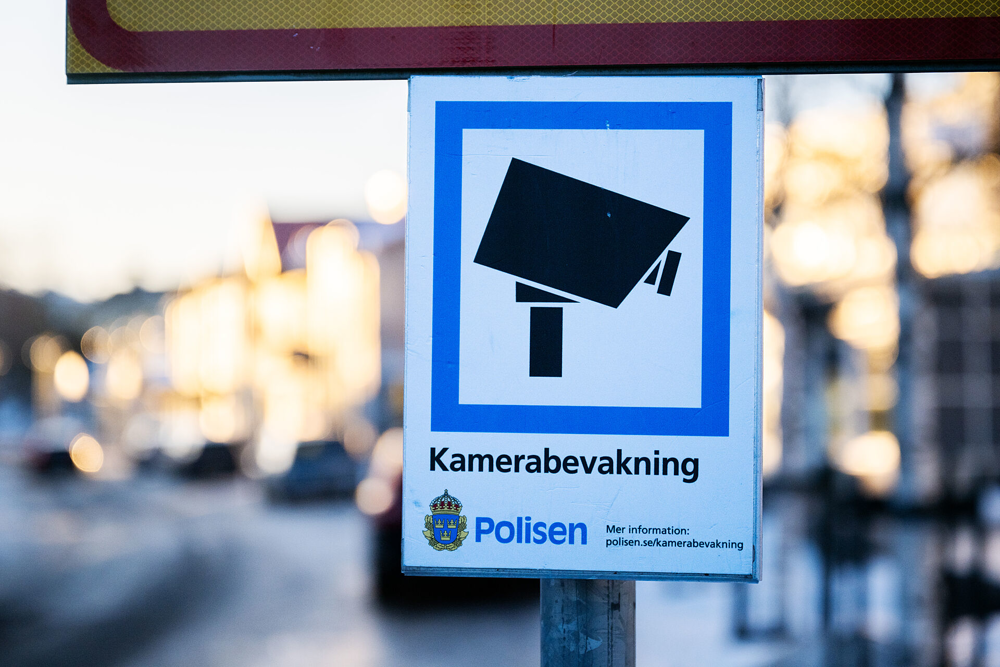 Skylt kamerabevakning