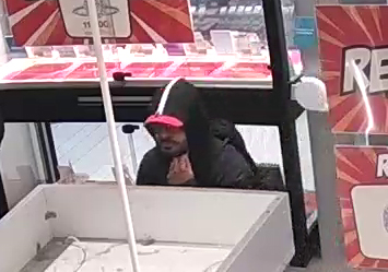 Bild på misstänkt vid guldbutiksrån.
