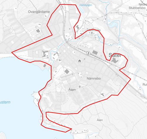 Av bilden framgår vilket område det gäller.