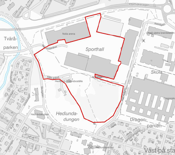 Upptagningsområde för fasta kameror.