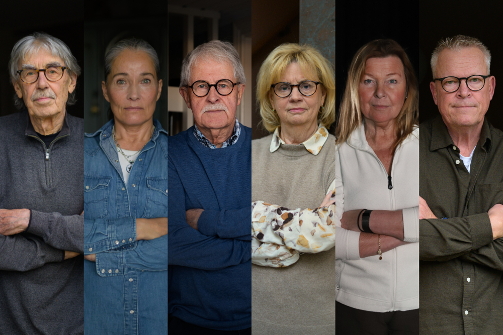 Alla sex kända personer som är med i kampanjen.