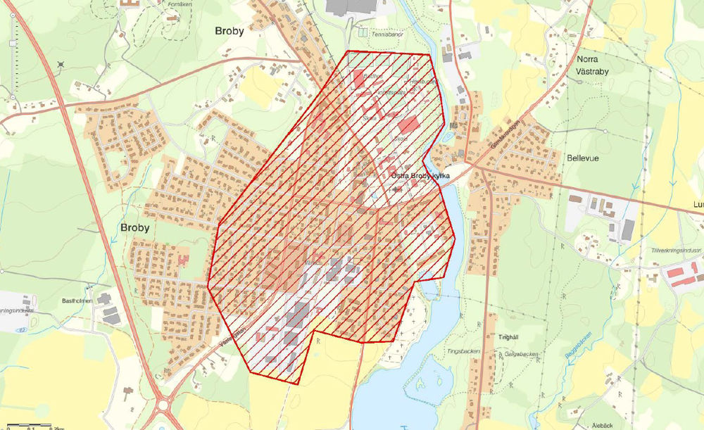 Kartbild över Broby