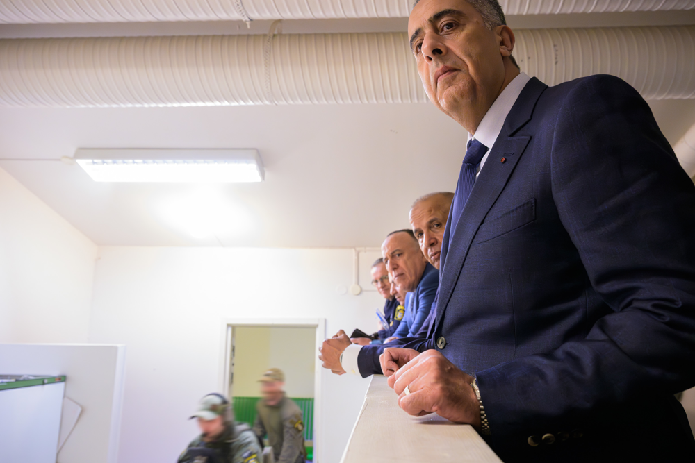 Programmet innefattade även ett studiebesök hos nationella insatsstyrkan.