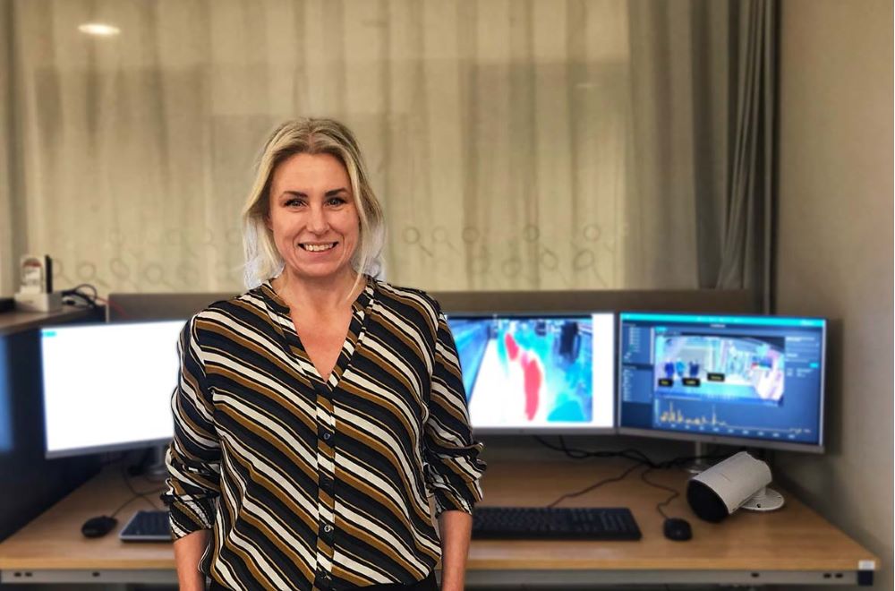 Foto på Linda, chef för biometriska system på it-avdelningen