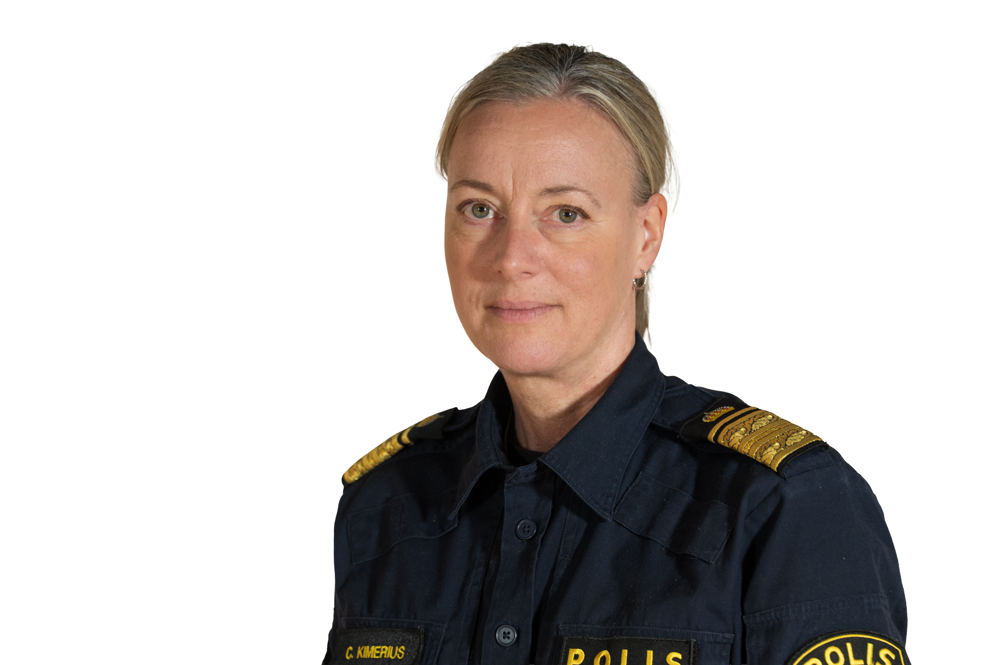 Fotografi av Catrine Kimerius, biträdande regionpolischef för polisregion Bergslagen.