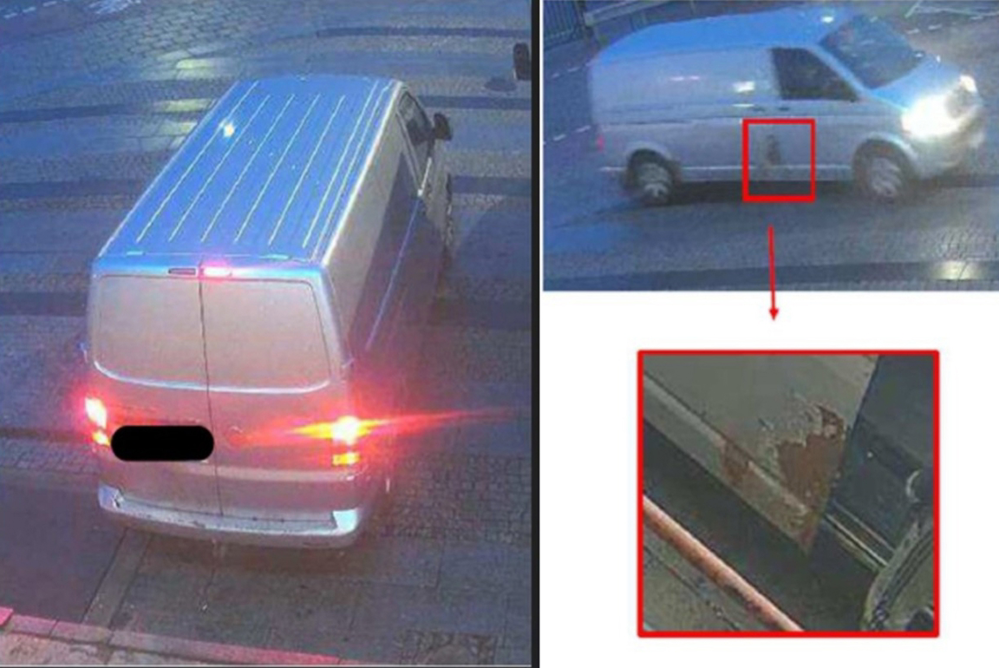 Silverfärgad skåpbil används vid två grova stölder i Stockholm. 