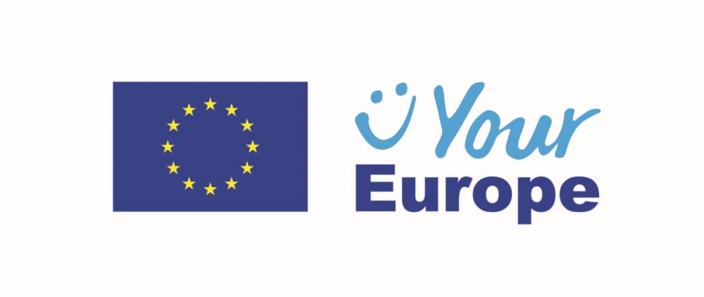 Bild med EU-flagga och texten your europe