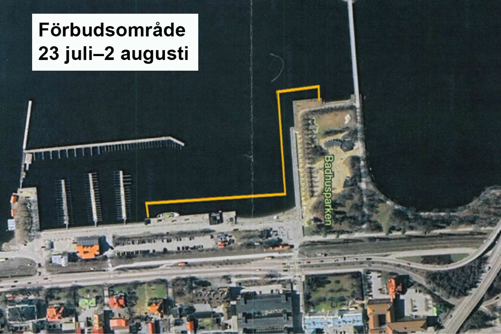 Bild 1: Ankringsförbud – mindre område
