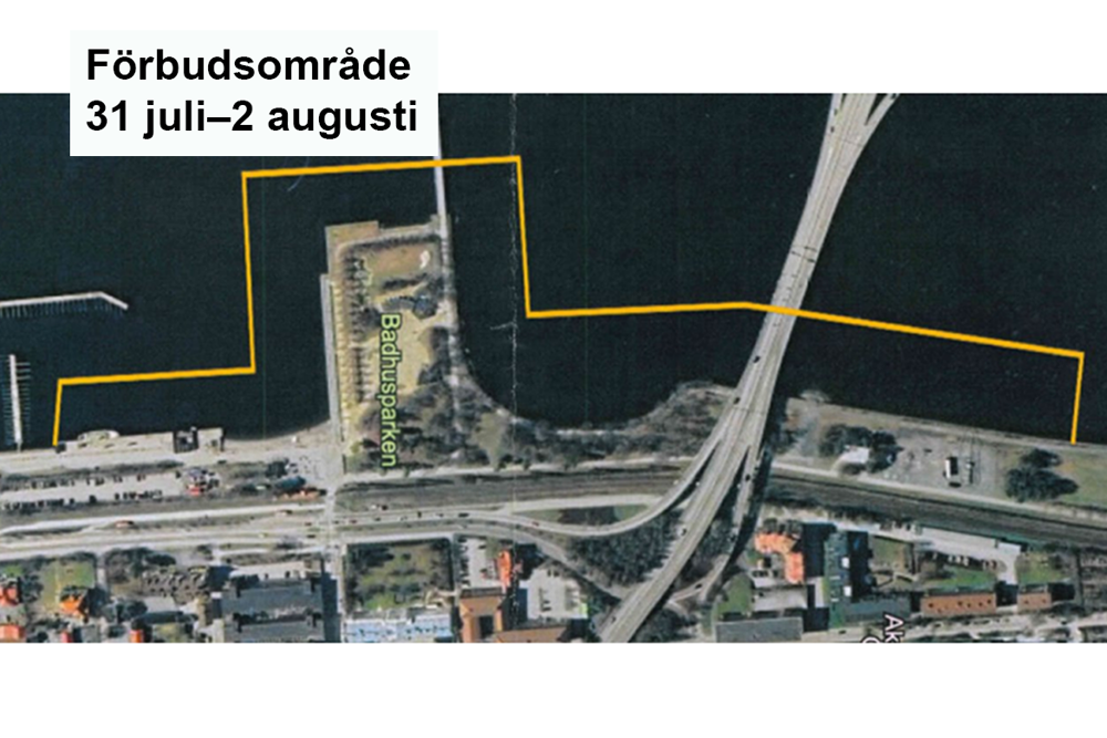 Bild 2: Ankringsförbud – större område