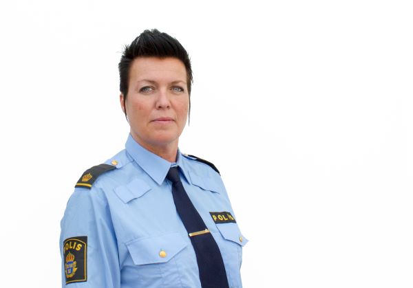 Anna-Lena Mann är kommunpolis i Falköping och Mariestad.
