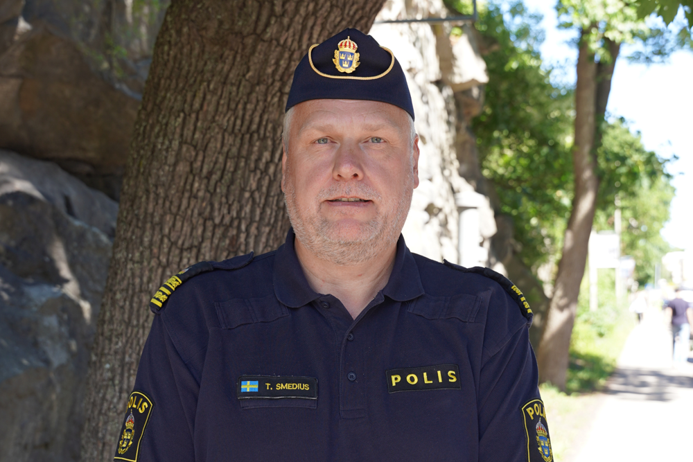 Theodor Smedius, polisintendent vid Noa.