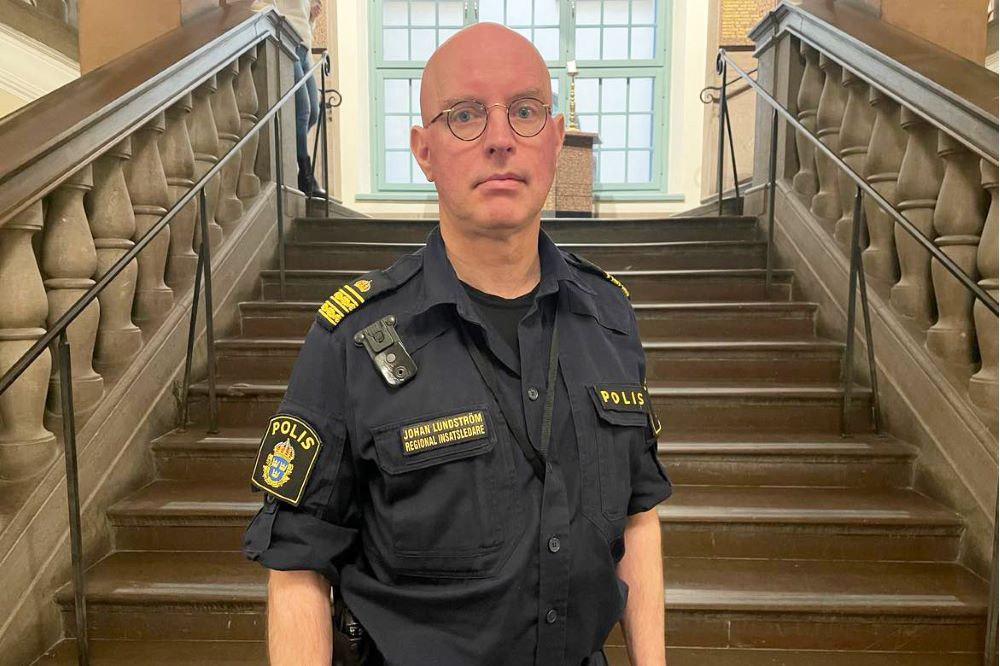 Foto på Johan Lundström, polisinsatschef.