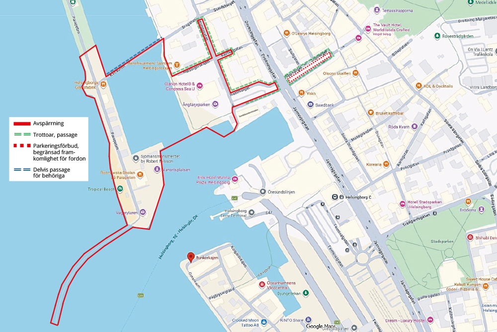 Kartbild Helsingborg