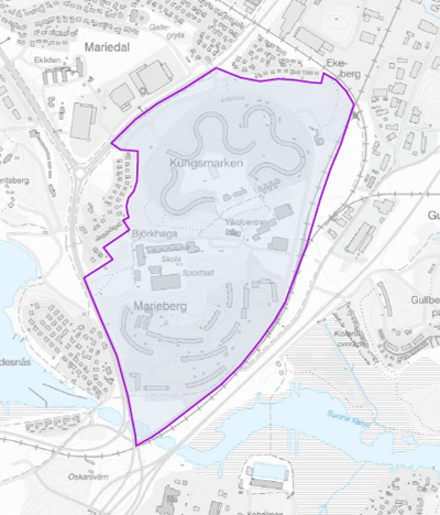 Kartbild Mellanstaden Karlskrona