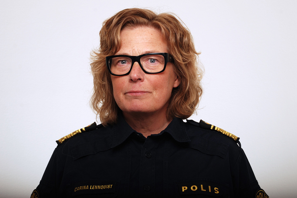 Porträtt Carina Lennquist, tf regionpolischef