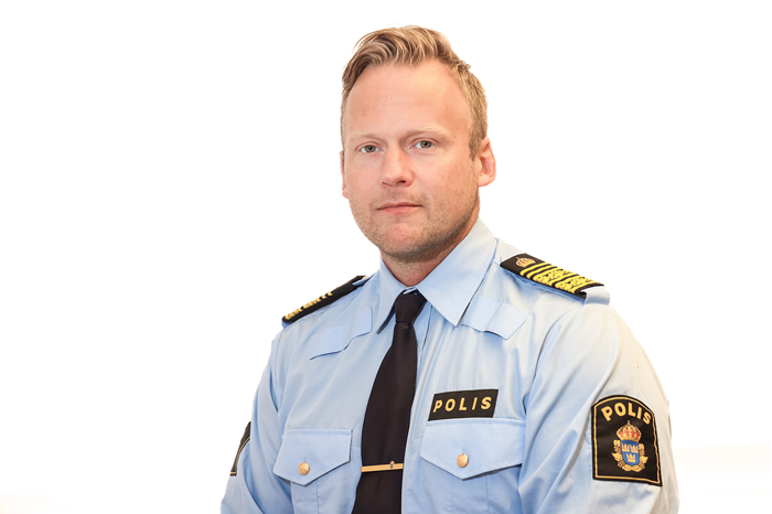 Porträtt Mattias Forssten, Chef polisområde Södermanland.